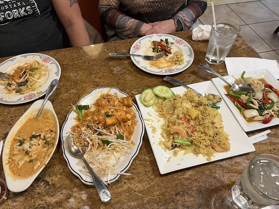 Pad Thai and Red Curry